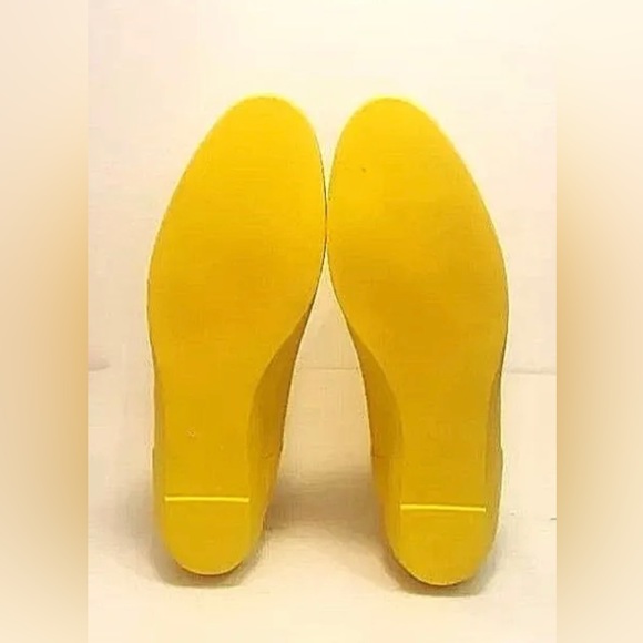 Loeffler Randall Rubber Matilde Yellow Rain Boots Women's Size 7M EUC - Picture 6 of 10